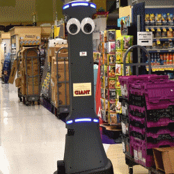 Robot in supermarkt